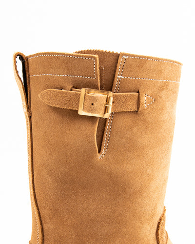 Rolling Dub Trio Griffin Engineer Boot - Dark Beige Suede - Standard & Strange