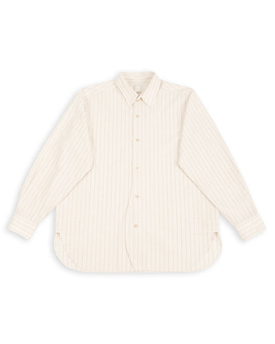 Senui Inside Pockets Shirt - Bed Linen Stripe - Standard & Strange