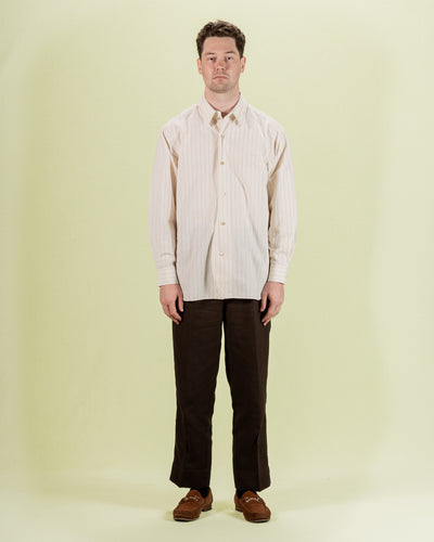 Senui Inside Pockets Shirt - Bed Linen Stripe - Standard & Strange