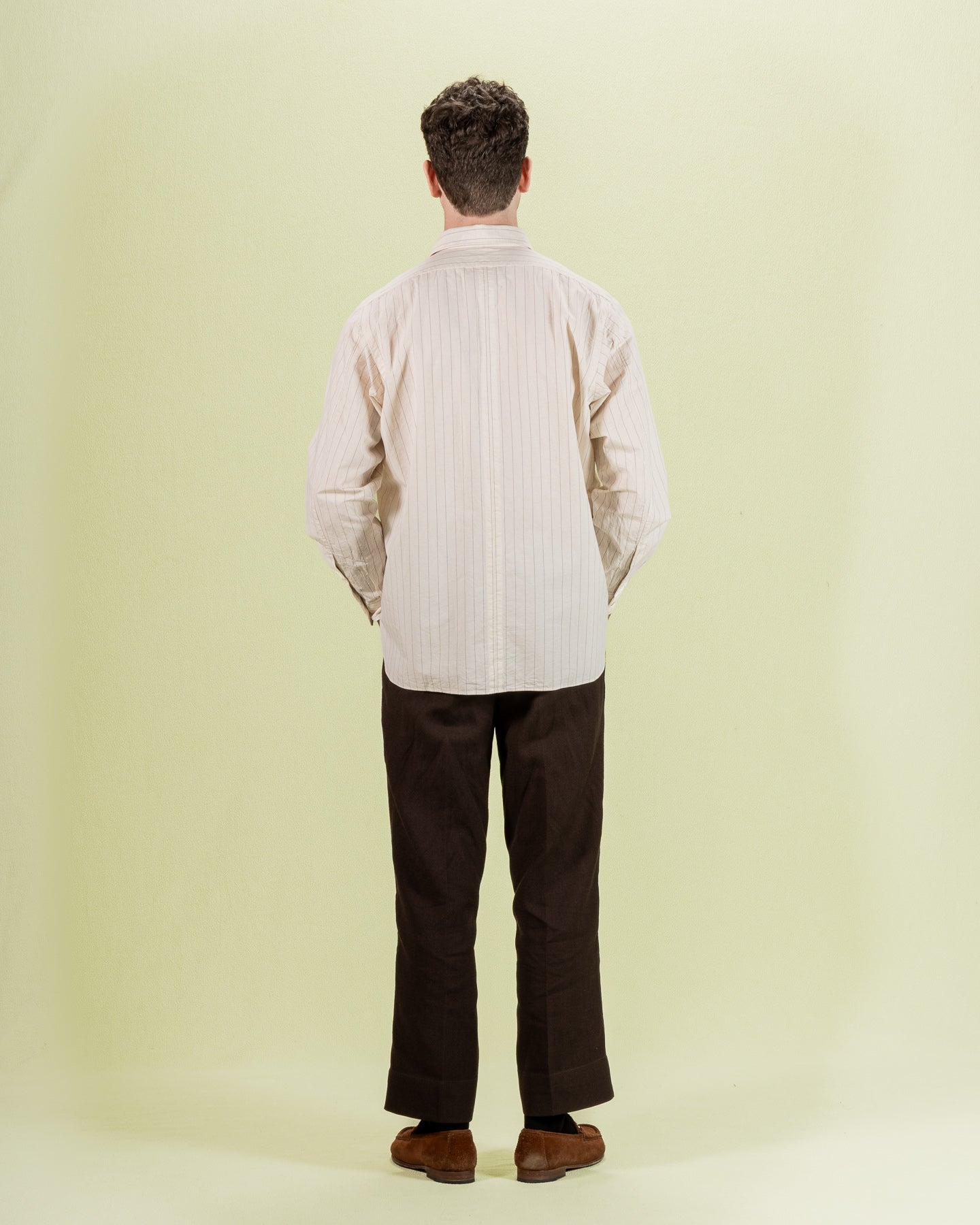 Senui Inside Pockets Shirt - Bed Linen Stripe - Standard & Strange