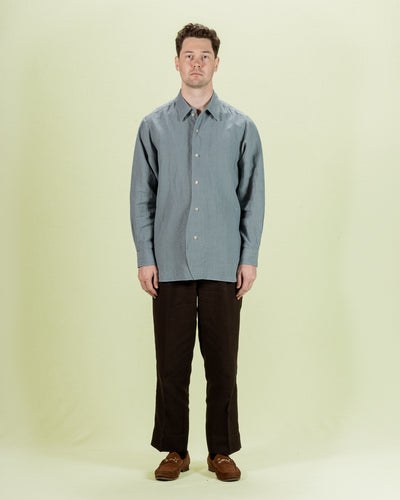 Senui Inside Pockets Shirt - Ice Washer Dry Linen - Standard & Strange