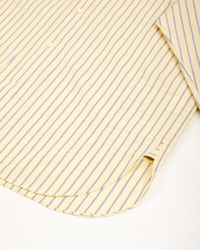 Senui Inside Pockets Shirt - Yellow Washed Fine Stripe - Standard & Strange