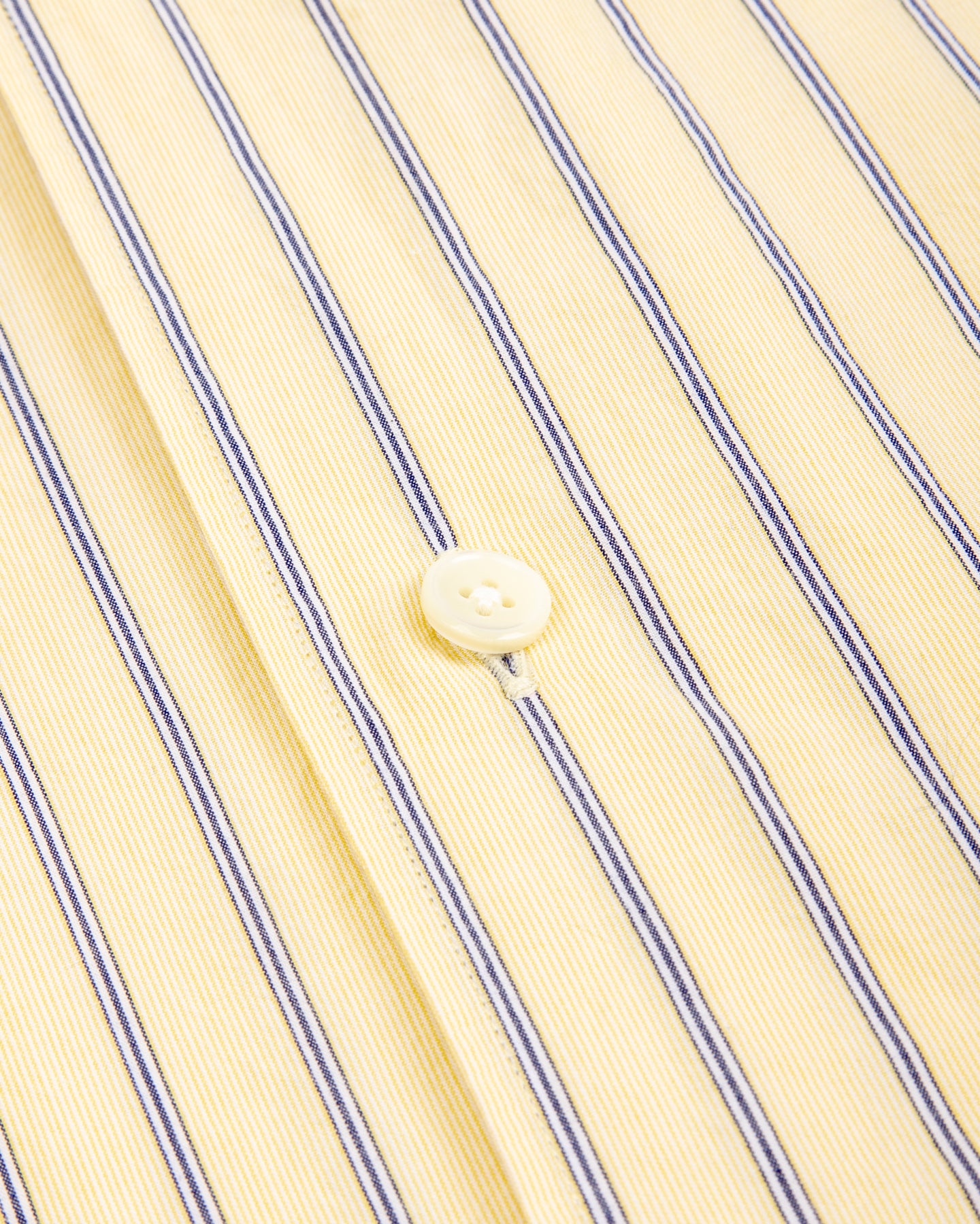 Senui Inside Pockets Shirt - Yellow Washed Fine Stripe - Standard & Strange