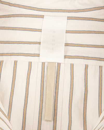 Senui Sally Side Slit Shirt - Ecru Double Washer Stripe 38/OS - Standard & Strange