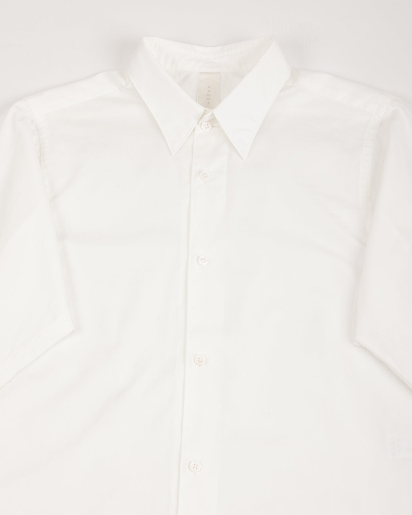 Senui Sally Side Slit Shirt - White Heavy Poplin 38/OS - Standard & Strange