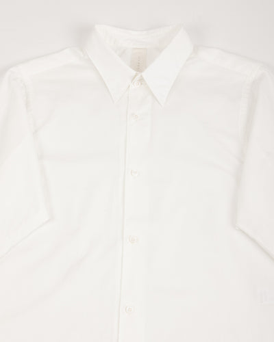 Senui Sally Side Slit Shirt - White Heavy Poplin 38/OS - Standard & Strange
