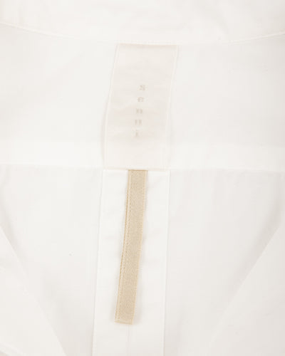 Senui Sally Side Slit Shirt - White Heavy Poplin 38/OS - Standard & Strange