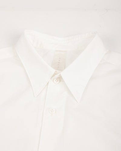 Senui Sally Side Slit Shirt - White Heavy Poplin 38/OS - Standard & Strange
