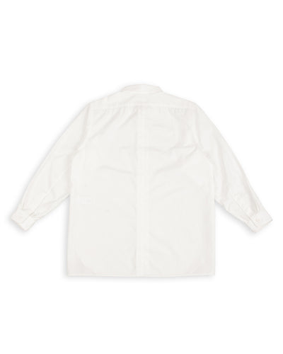 Senui Sally Side Slit Shirt - White Heavy Poplin 38/OS - Standard & Strange