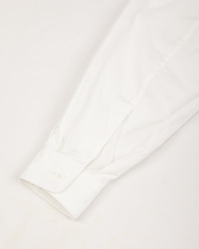 Senui Sally Side Slit Shirt - White Heavy Poplin 38/OS - Standard & Strange