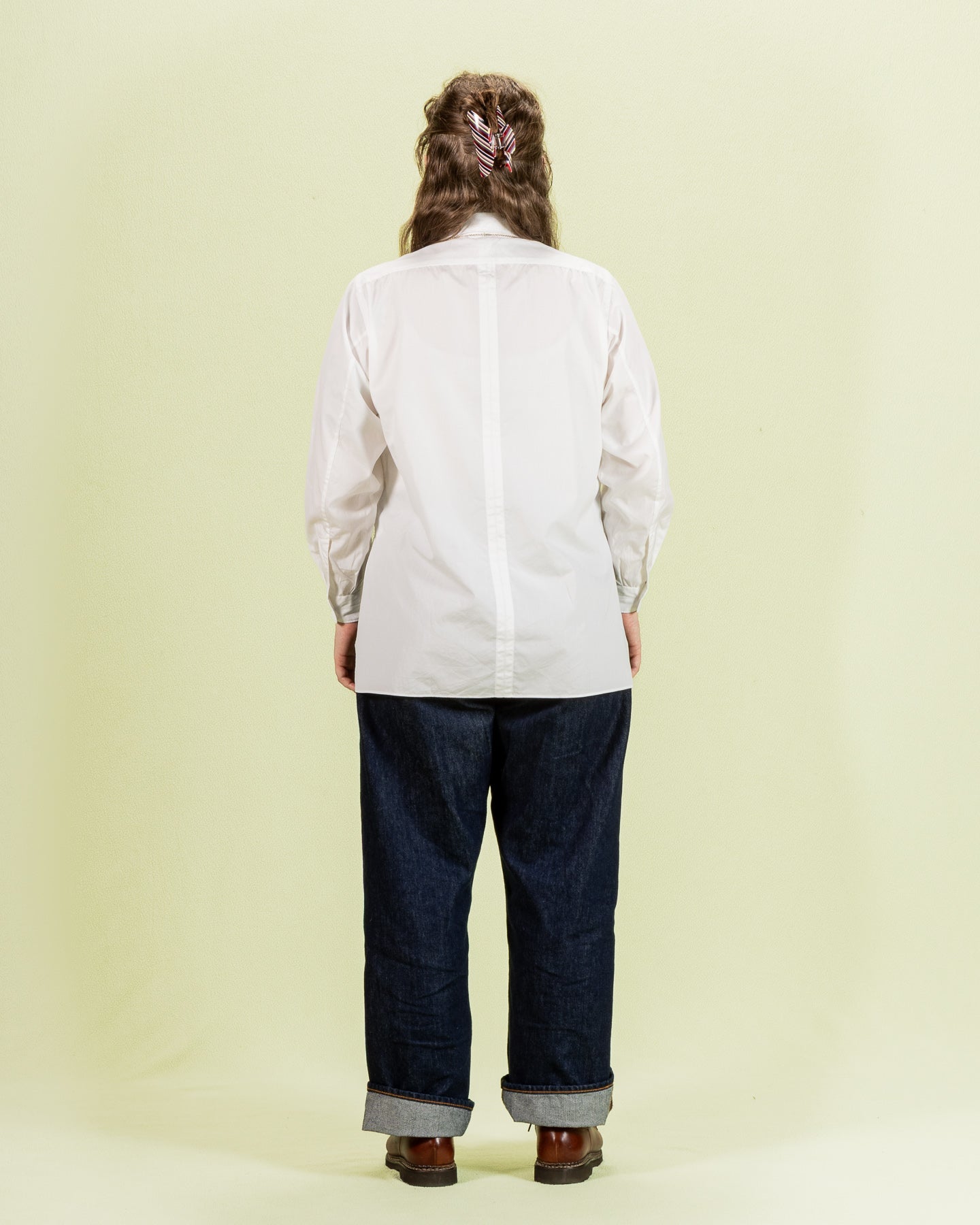 Senui Sally Side Slit Shirt - White Heavy Poplin 38/OS - Standard & Strange