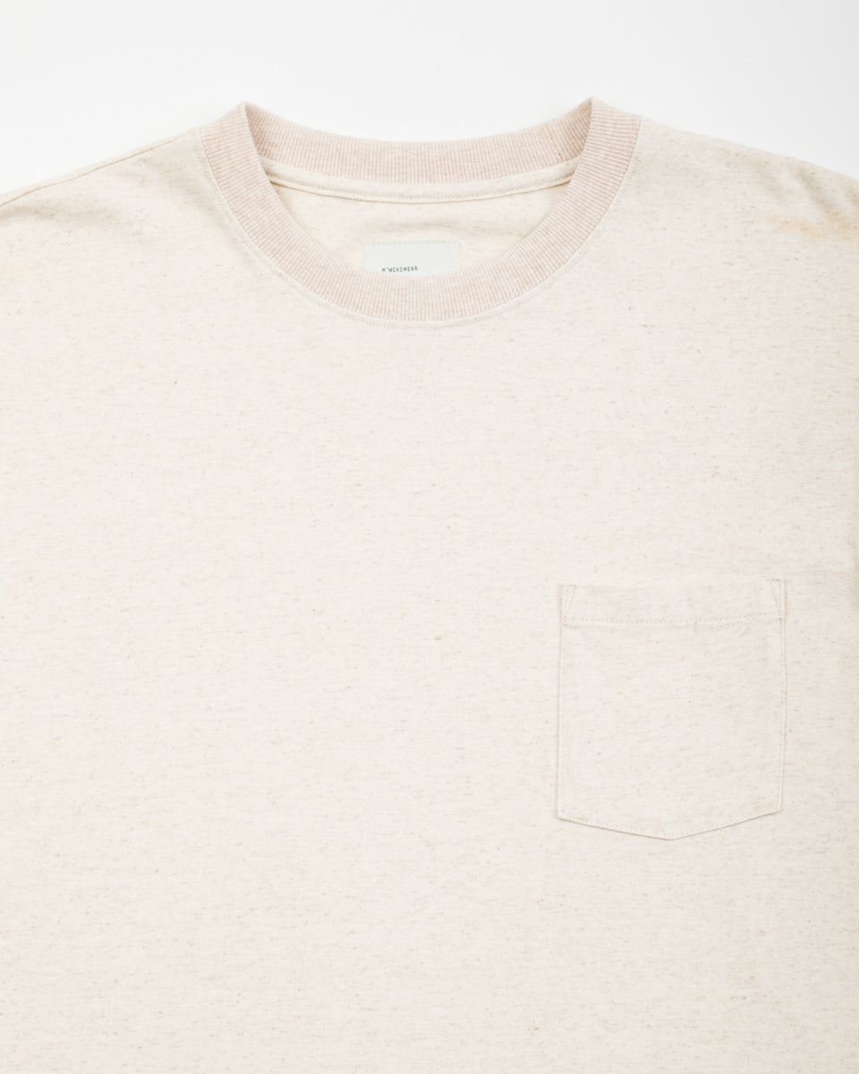 W'Menswear Bowl Tee - Oatmeal Cotton/Hemp - Standard & Strange