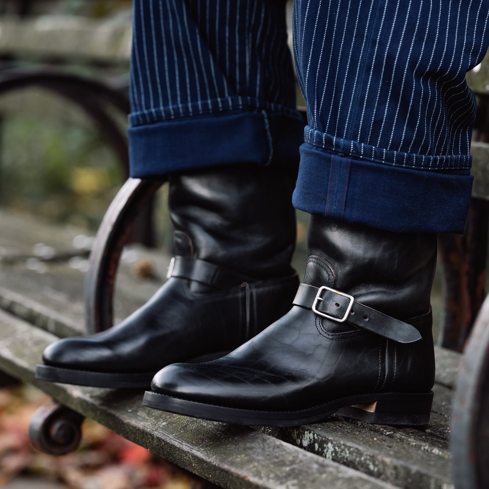 Black Sign BS Aviator Boots w/ Separate Biltrite Rubber - Black - Standard & Strange