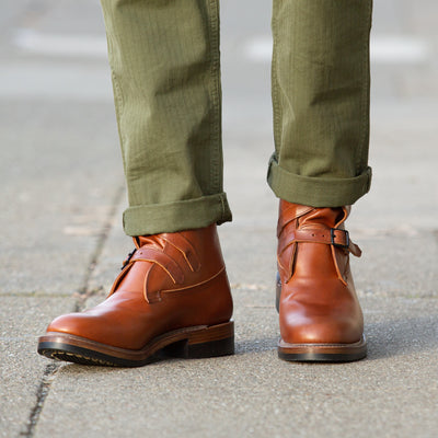 Eastman Leather Clothing Tanker Boots - Russet Brown Horsehide - Standard & Strange