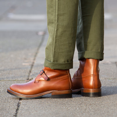Eastman Leather Clothing Tanker Boots - Russet Brown Horsehide - Standard & Strange