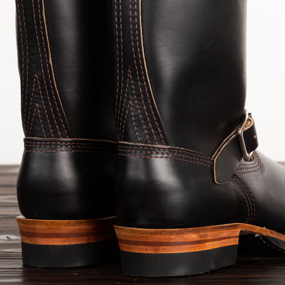 Wesco Mister Lou Engineer Boot - Black Horsehide - Standard & Strange