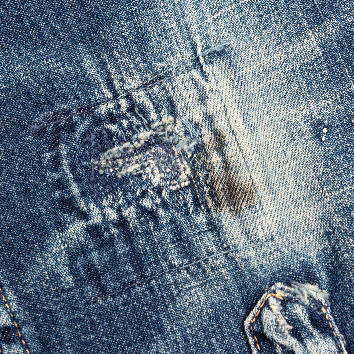 Kapital EK Kapital - Repaired Denim Western - Size 3 / Large - Standard & Strange