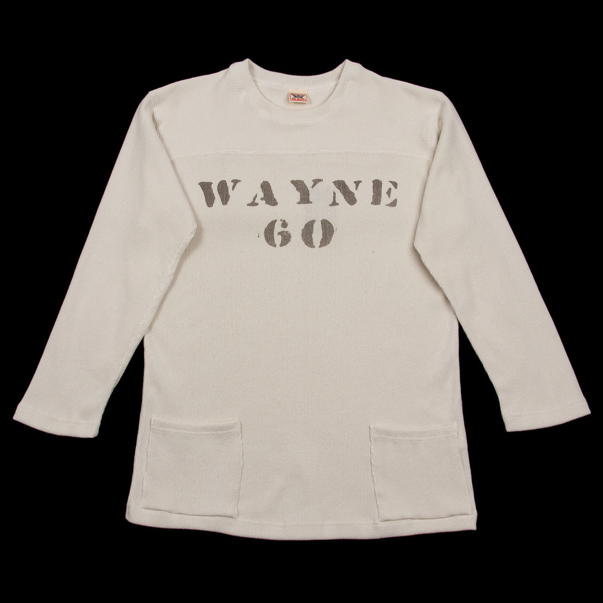 The Real McCoy's Military Football Tee / Wayne - Milk - Standard & Strange