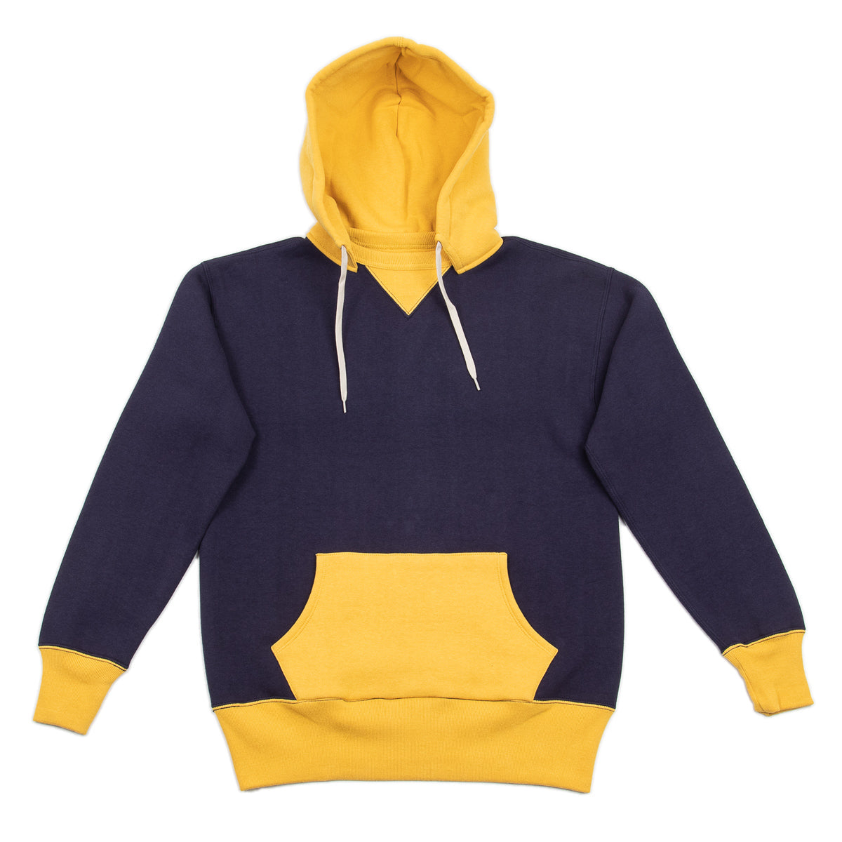 The Real McCoy's Loopwheel After Hooded Parka - Blue/Yellow - Standard & Strange