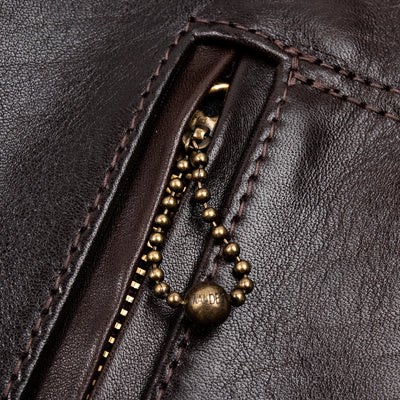 Y'2 Leather Black Hand Dyed Horsehide Double Rider Jacket (HR-56) - Standard & Strange
