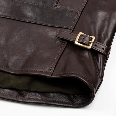 Y'2 Leather Black Hand Dyed Horsehide Double Rider Jacket (HR-56) - Standard & Strange