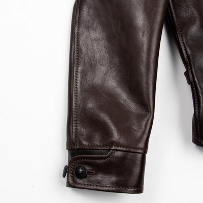 Y'2 Leather Black Hand Dyed Horsehide Double Rider Jacket (HR-56) - Standard & Strange