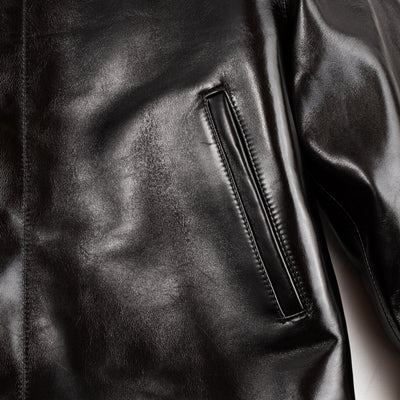 Y'2 Leather Aniline Horse N-1 Deck Jacket - Black (LN-1) - Standard & Strange