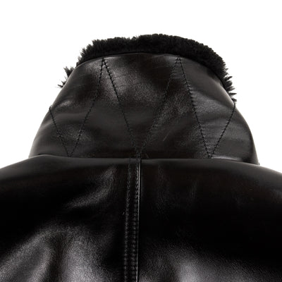 Y'2 Leather Aniline Horse N-1 Deck Jacket - Black (LN-1) - Standard & Strange