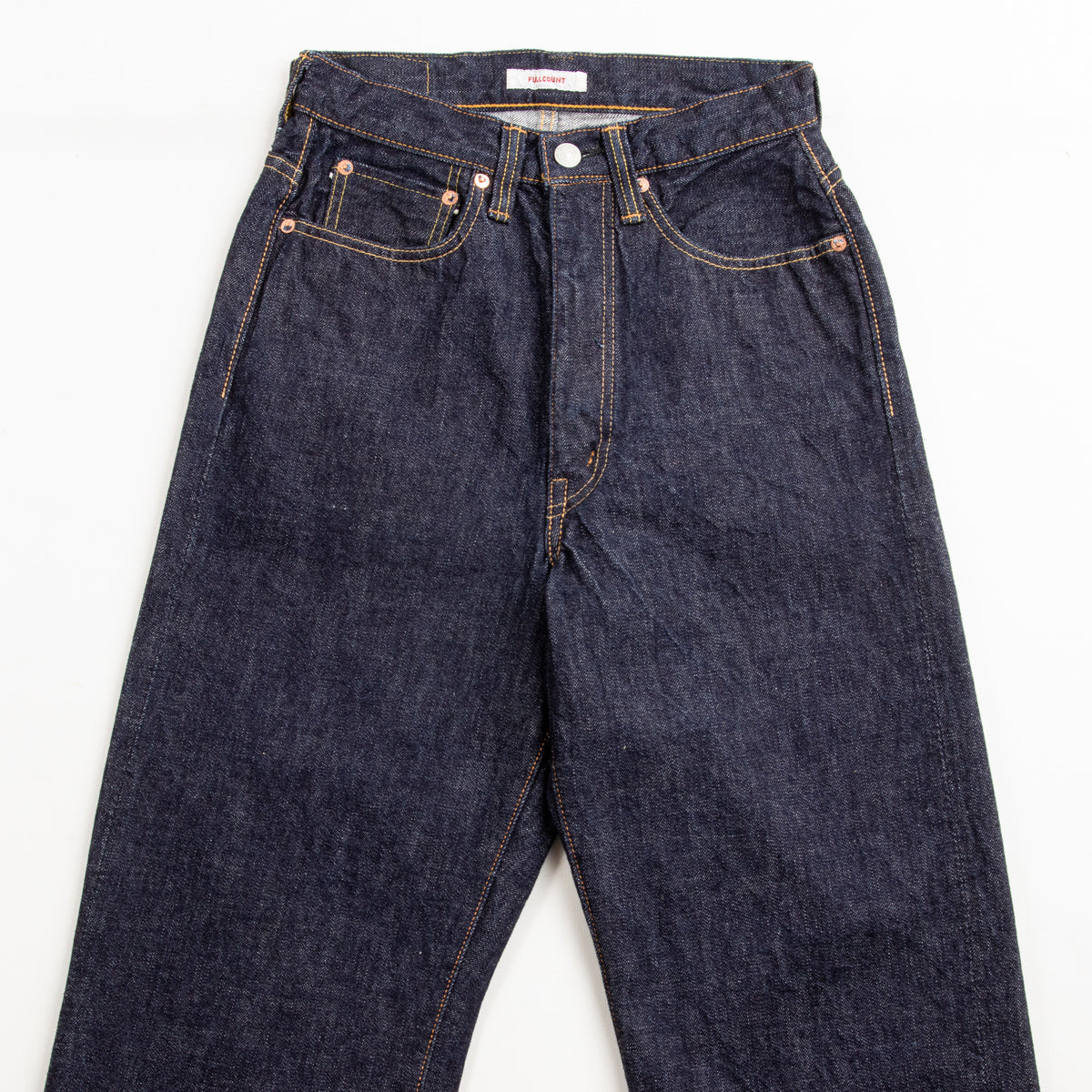 Fullcount 0107-21 - Womens' Wide Straight "Monroe" - One Wash Denim - Standard & Strange