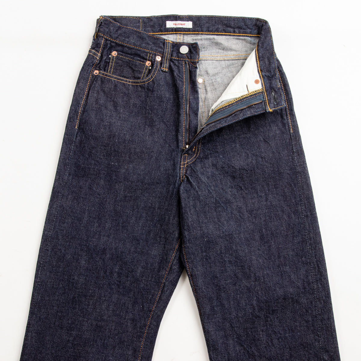 Fullcount 0107-21 - Womens' Wide Straight "Monroe" - One Wash Denim - Standard & Strange