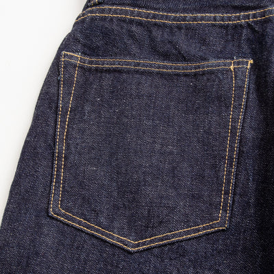 Fullcount 0107-21 - Womens' Wide Straight "Monroe" - One Wash Denim - Standard & Strange