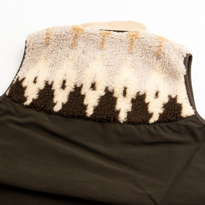 Kapital 60/40 Cloth x BOA Fleece NORDIC Vest - Brown - Standard & Strange
