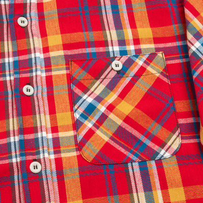 The Real McCoy's 8HU Check Flannel Shirt - Red - Standard & Strange
