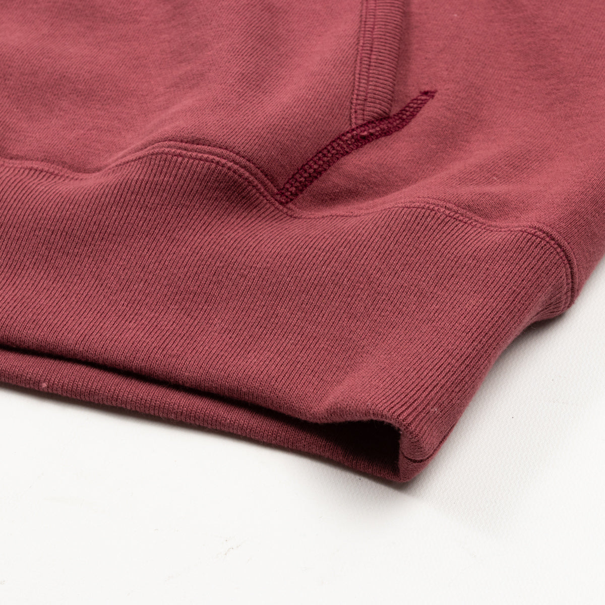 The Real McCoy's 9oz Loopwheel Pullover Hoodie - Maroon - Standard & Strange