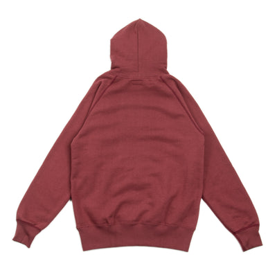 The Real McCoy's 9oz Loopwheel Pullover Hoodie - Maroon - Standard & Strange